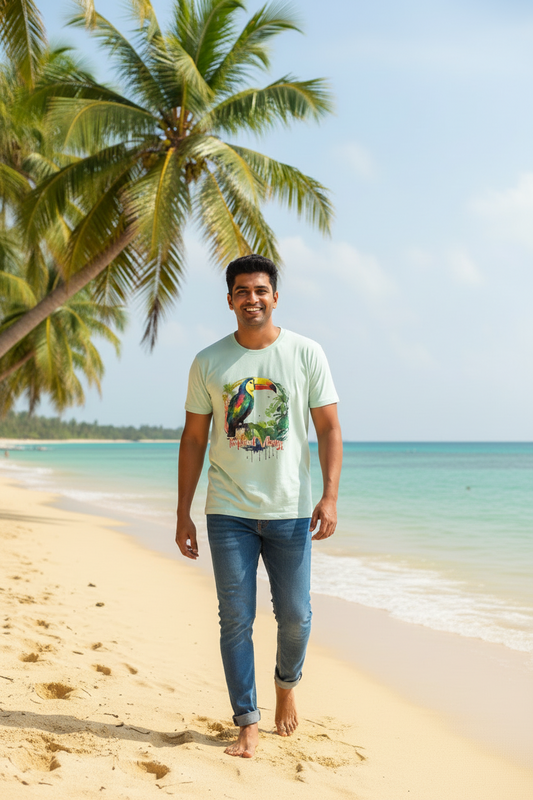 SUMMER VIBES – SuperLITE Tee (AQUA)