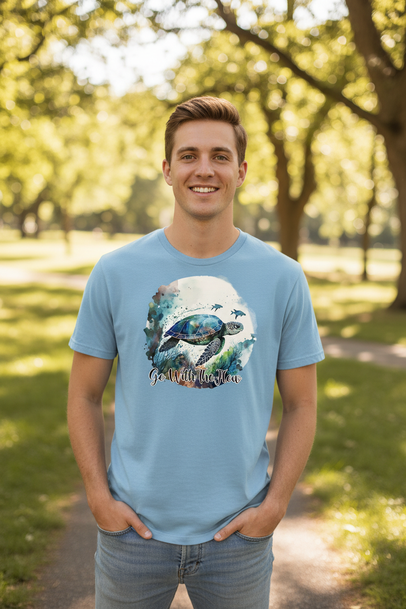 SUMMER VIBES – SuperLITE Tee (SNOW BLUE)