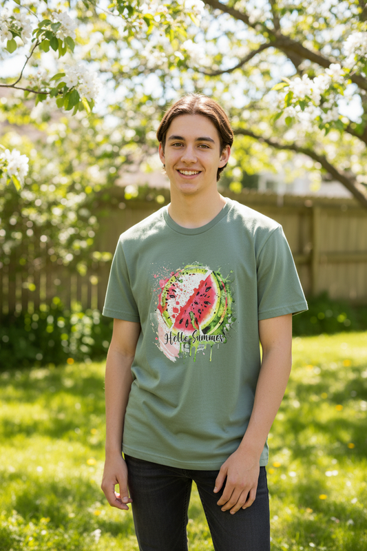 SUMMER VIBES – SuperLITE Tee (SAGE GREEN)