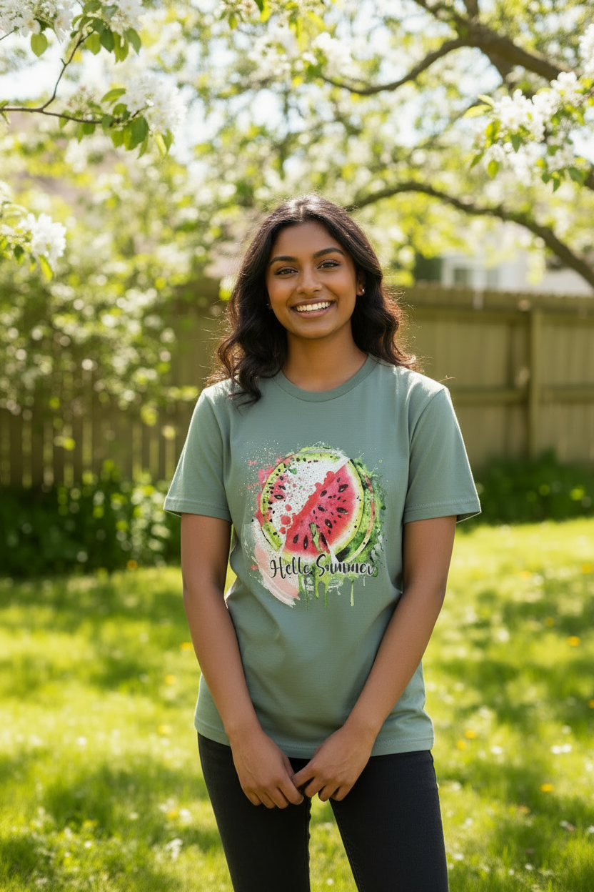 SUMMER VIBES – SuperLITE Tee (SAGE GREEN)
